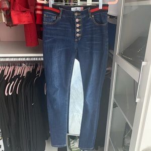 Cabi button fly skinny size 4